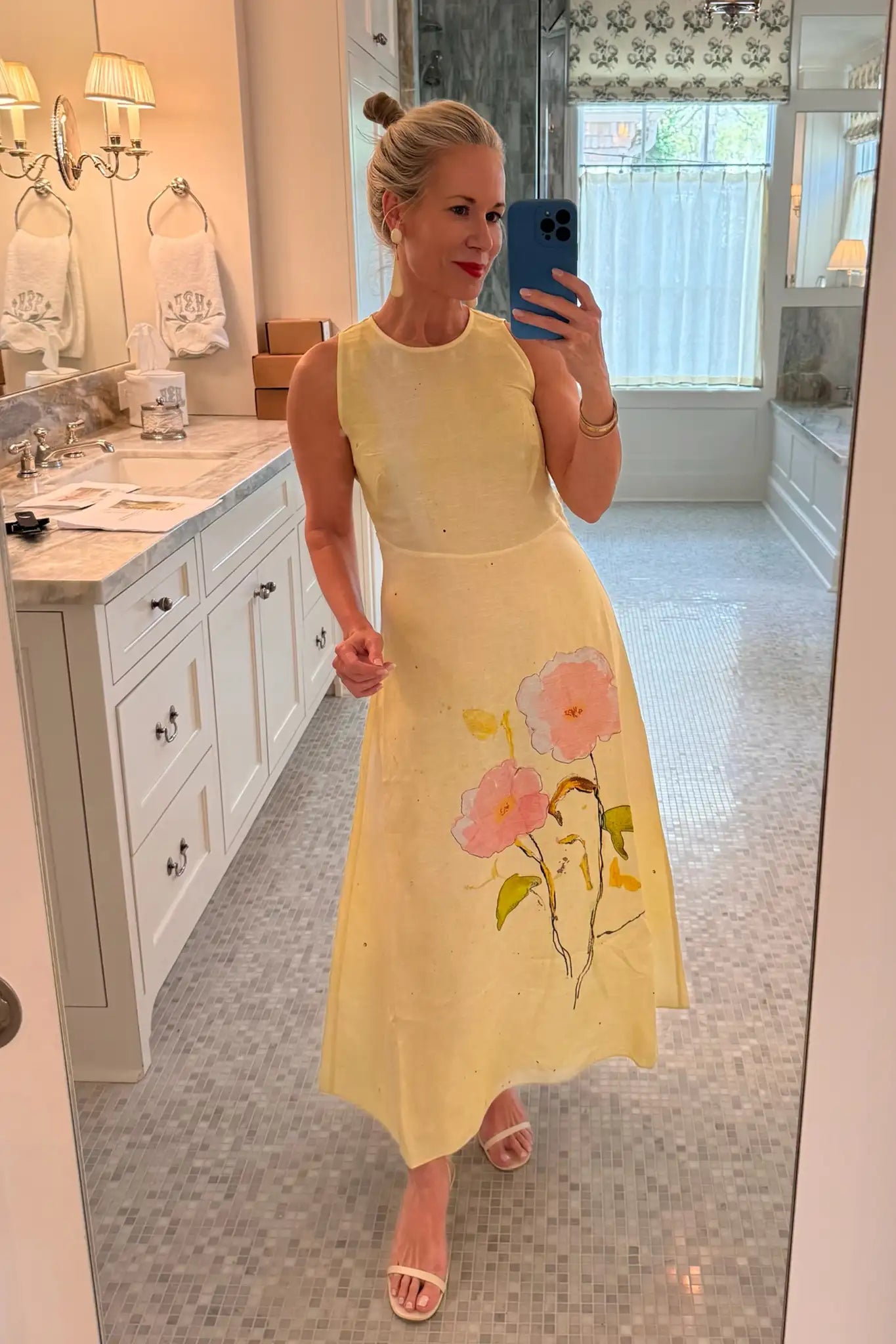 Hunter Bell in the Faith Dress in Quiet Bloom.